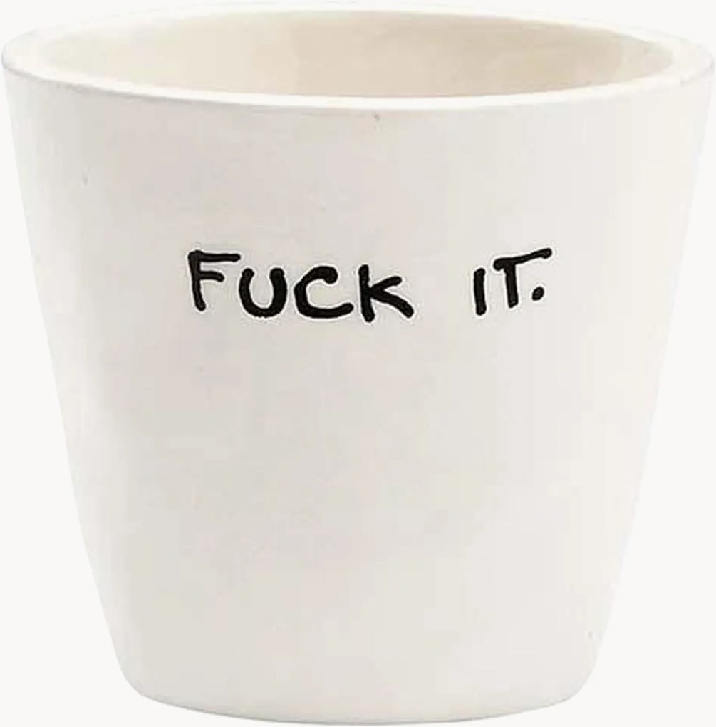 Chávena de espresso em cerâmica Fuck It