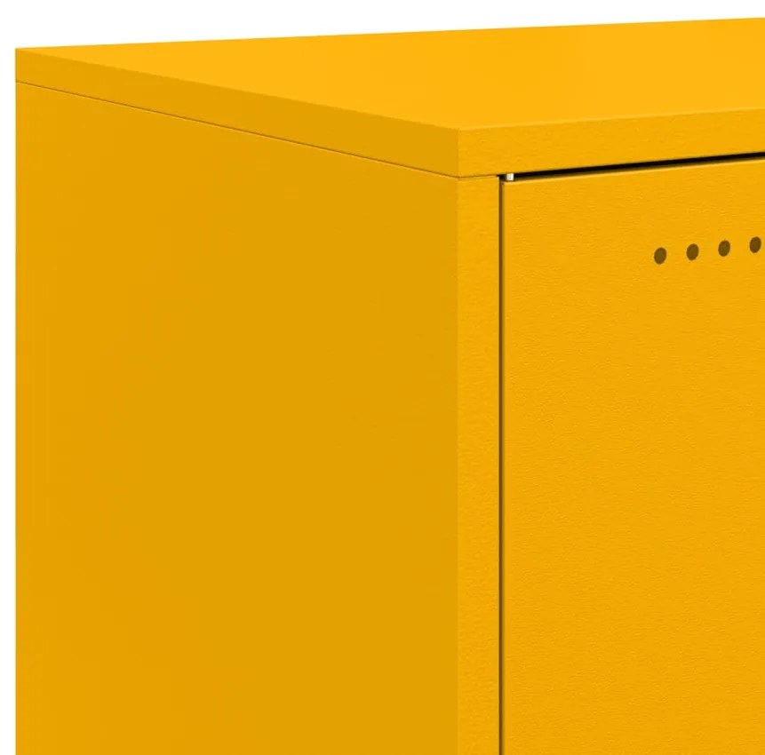 Aparador 100,5x39x72 cm aço amarelo mostarda