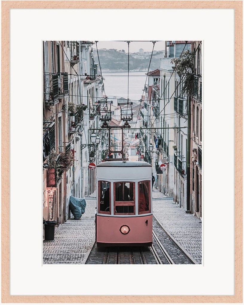 Impressão digital emoldurada Elevador da Bica