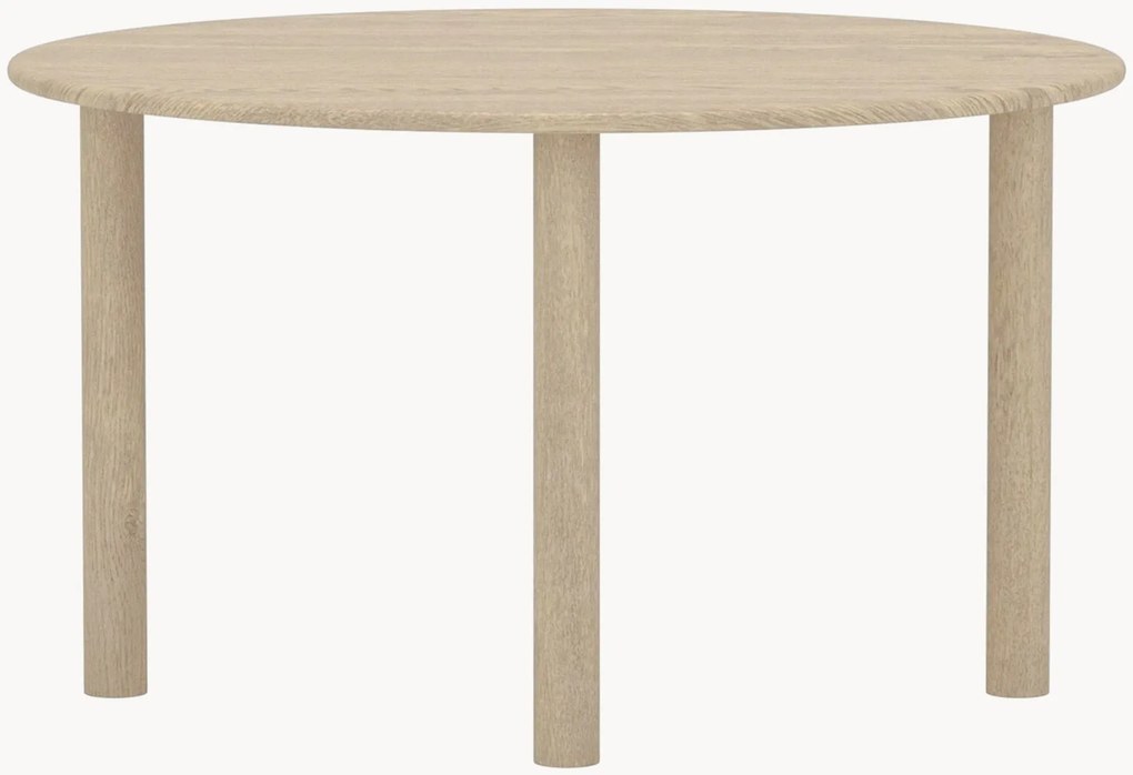 Mesa de jantar oval com efeito madeira Hilo, 130 x 110 cm