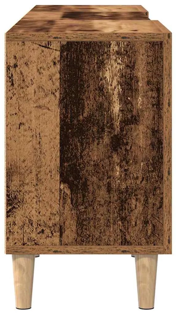 Estante para TV vidaXL Madeira Velha 150x30x50 cm Madeira de Engenhari