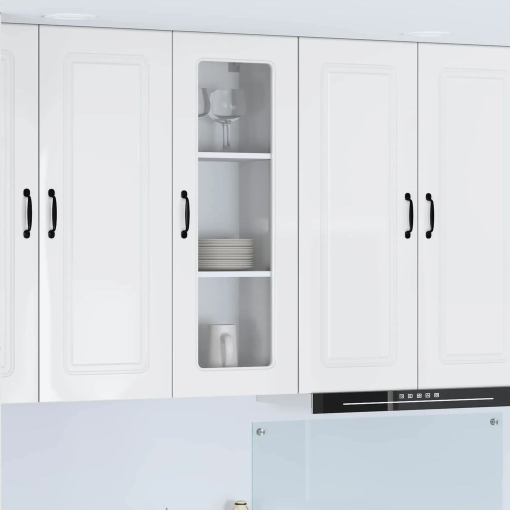vidaXL Armário de Cozinha Kalmar Branco Brilhante 40 x 31 x 100 cm