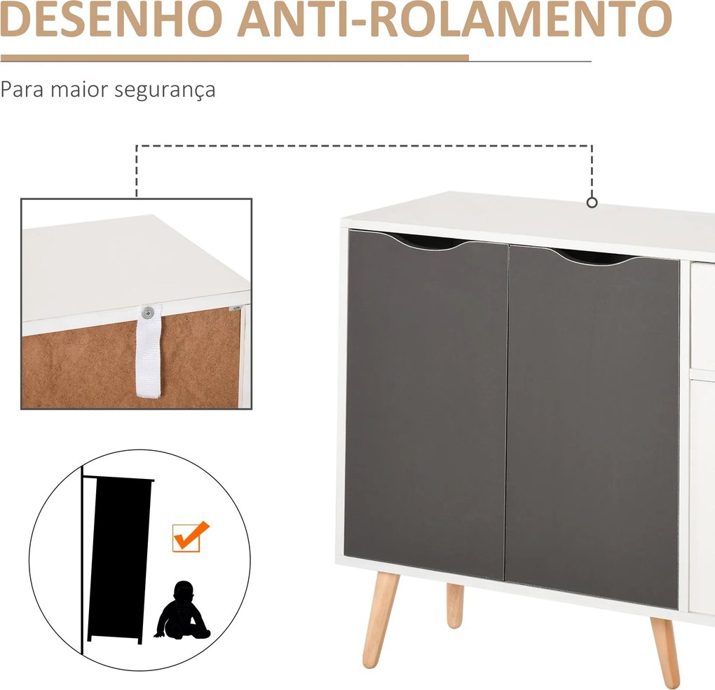 Armário Moderno – Modelo Grenoble – 90x30x72 – Armazenamento Vertical