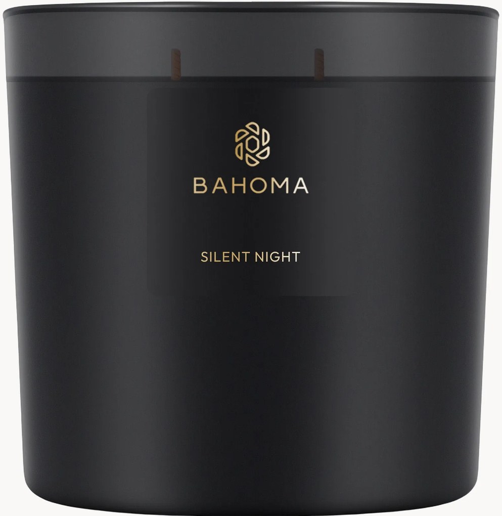 Vela perfumada com três pavios Silent Night (tangerina, agulhas de abeto, baunilha)
