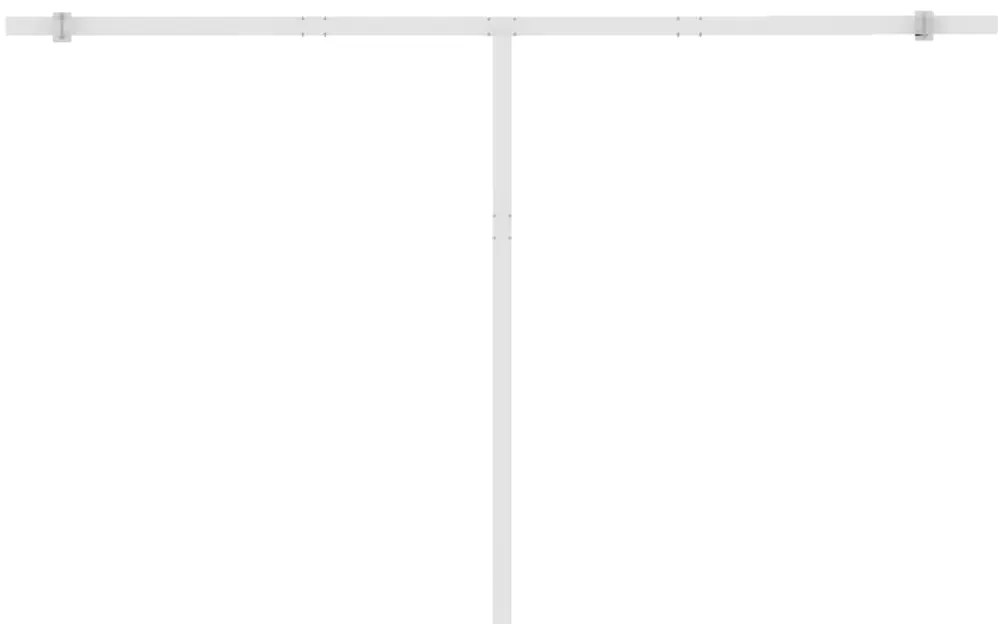 Toldo autom. LED e sensor de vento 450x300 cm laranja/castanho