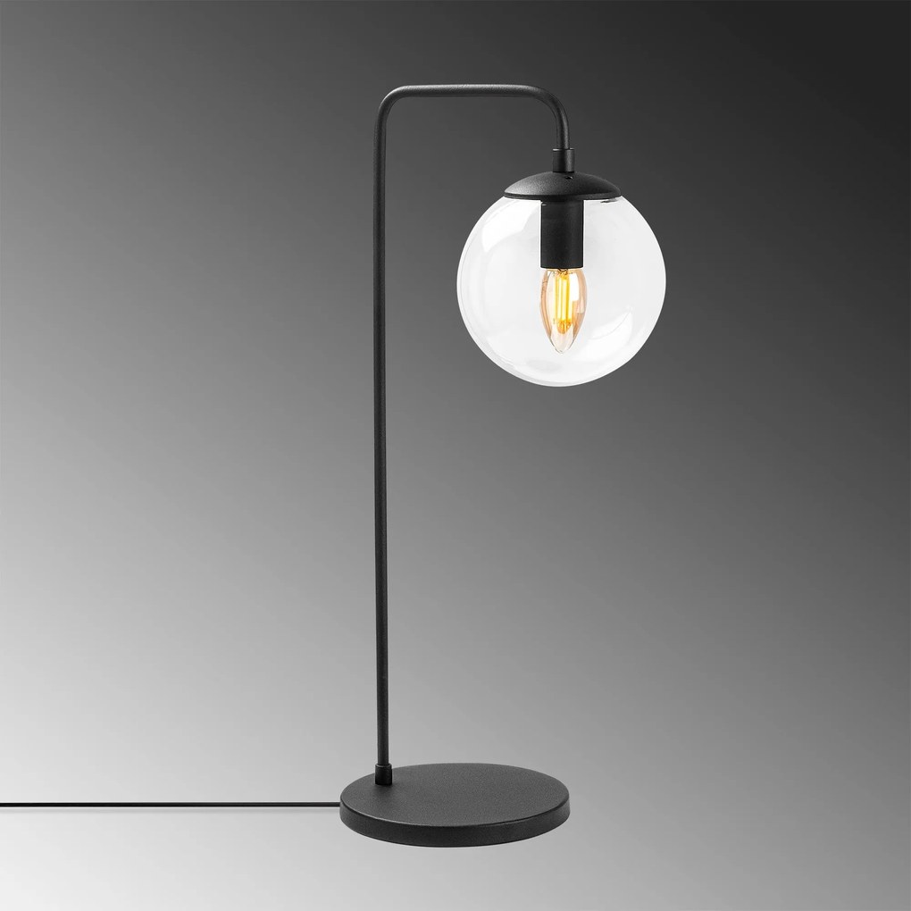 Candeeiro de Mesa Viran – Preto – 17 x 25 x 55 cm
