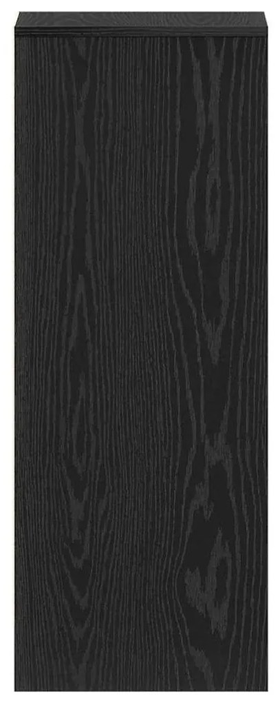 Armário de Sapatos vidaXL Carvalho Preto 31,5x35x90 cm em Madeira de E