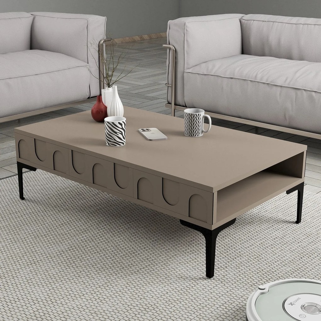 Mesa de Centro Lyon – Atlas Black – 105x32,6x60 cm