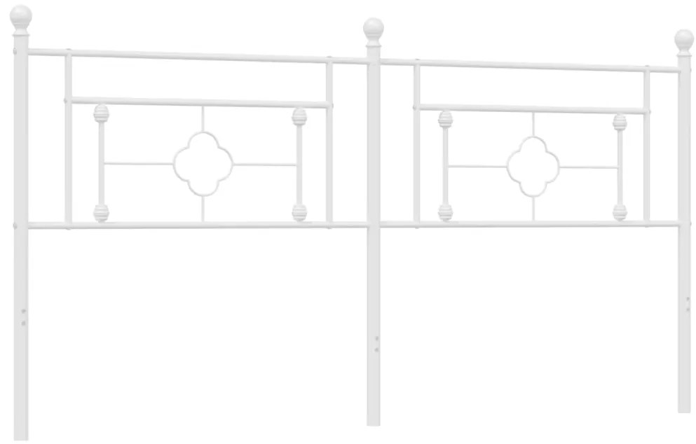 Cabeceira de cama 180 cm metal branco