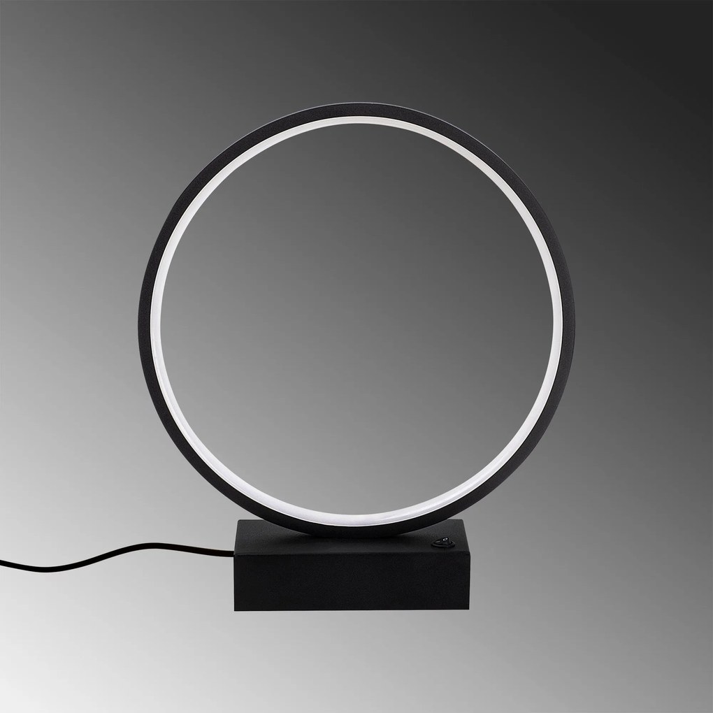 Candeeiro de Mesa Halka – Preto – 30x35x9 cm
