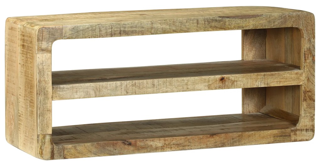 vidaXL Móvel de TV 80x32x36 cm Madeira Maciça Mangueira