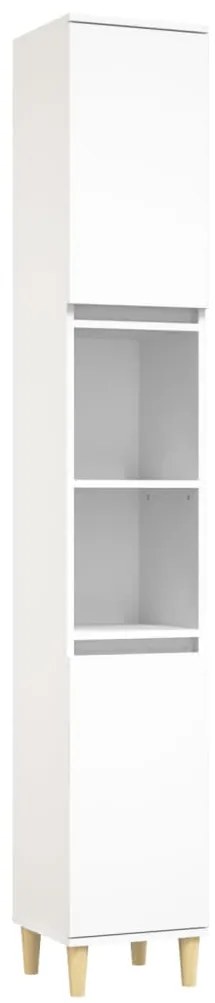 3 pcs conjunto móveis casa de banho derivados de madeira branco