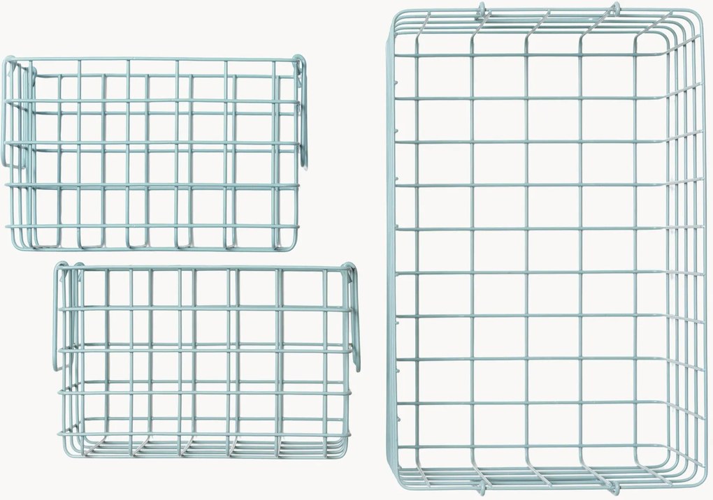 Cestos em metal Mustard Made, conjunto de 3