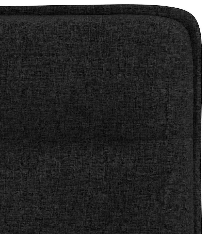 Cadeiras de jantar 2 pcs tecido preto