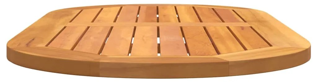 Tampo de Mesa 100x50x2.2 cm Oval de Madeira Maciça de Acácia