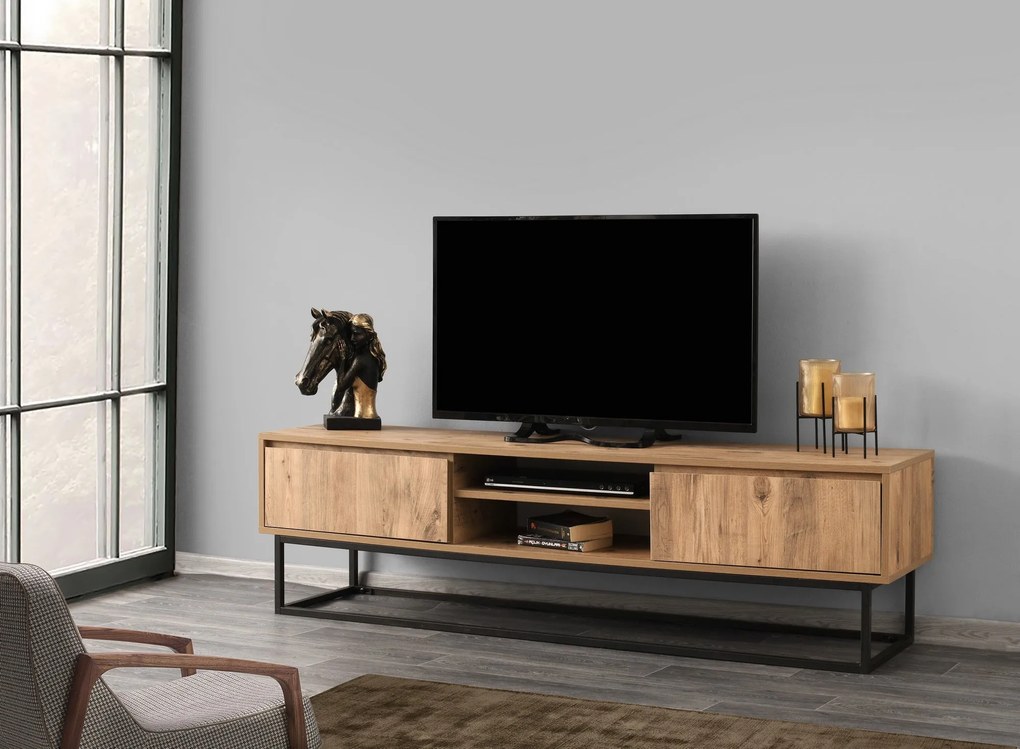 Móvel TV Belinda – Preto – 180 x 50 x 40 cm