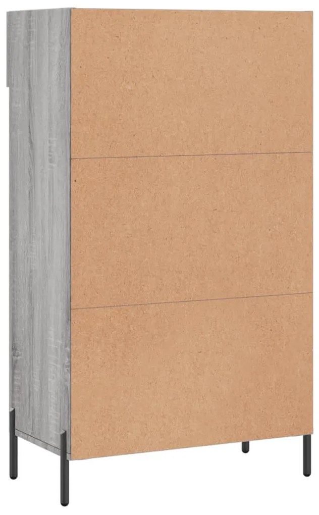 Sapateira 60x35x105 cm derivados de madeira cinzento sonoma