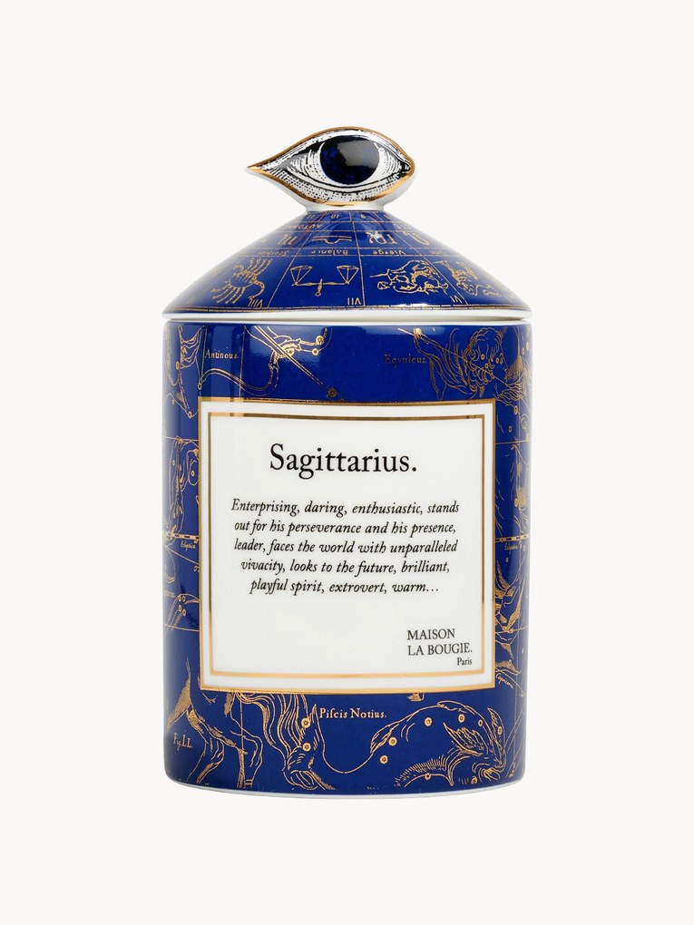 Vela perfumada artesanal Sagittarius (Gurjum, Rosa & Açafrão)