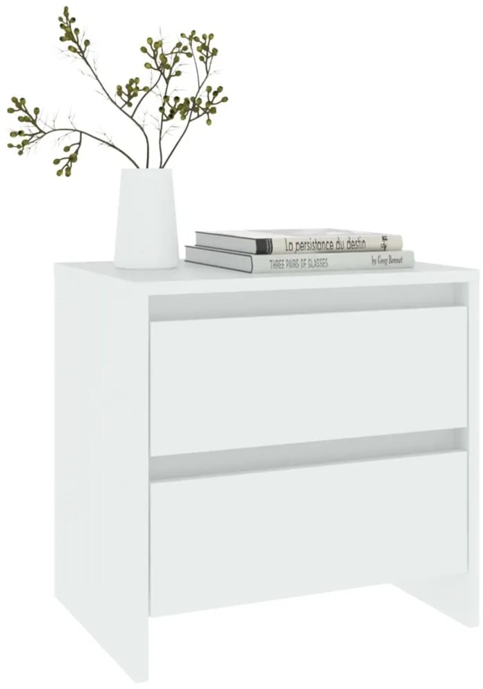 Mesa de cabeceira 45x34,5x44,5 cm aglomerado branco