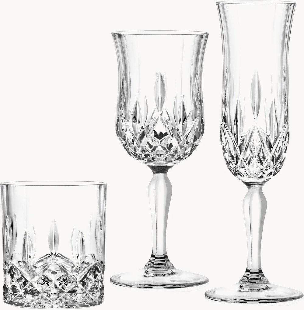 Copos de bar de cristal Opera, conjunto de 18