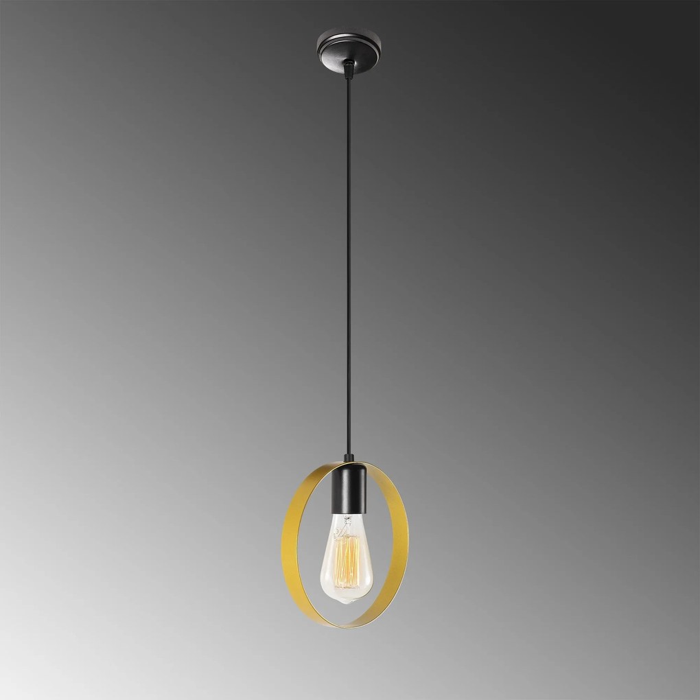 Candeeiro Halka – Dourado e Preto – 20 x 5 cm