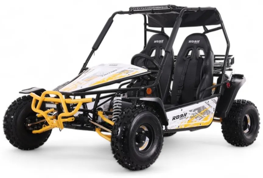 Buggy gasolina para crianças 200cc Triton 200 R8 Amarelo