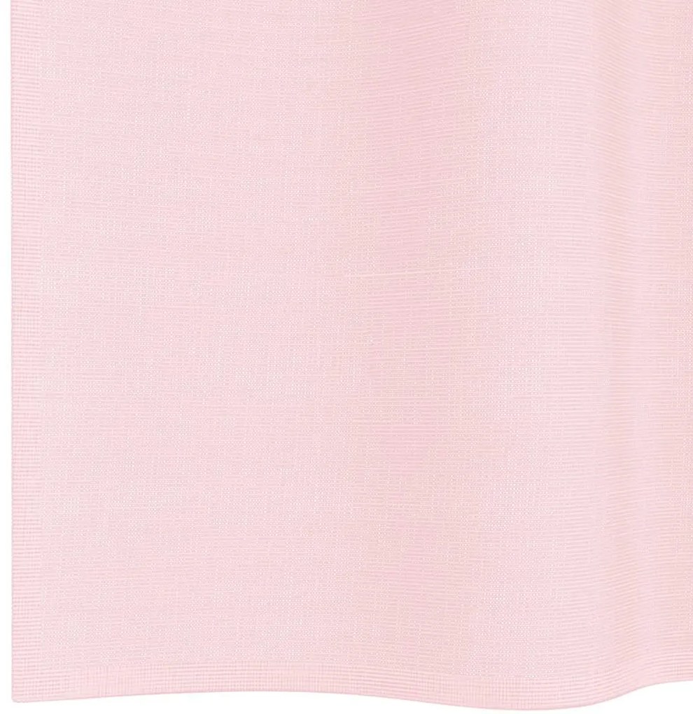 Cortinas de voile com bolsos para varão 2 pcs rosa-claro