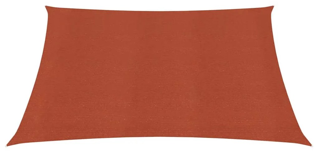 Para-sol estilo vela 160 g/m² 2,5x3 m PEAD terracota