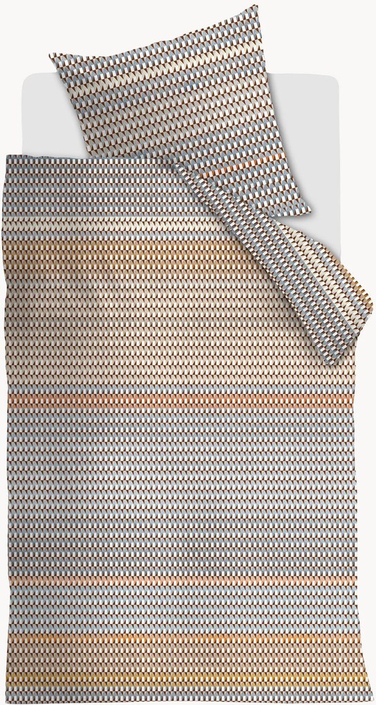 Conjunto de roupa de cama em cetim de algodão Rhythm