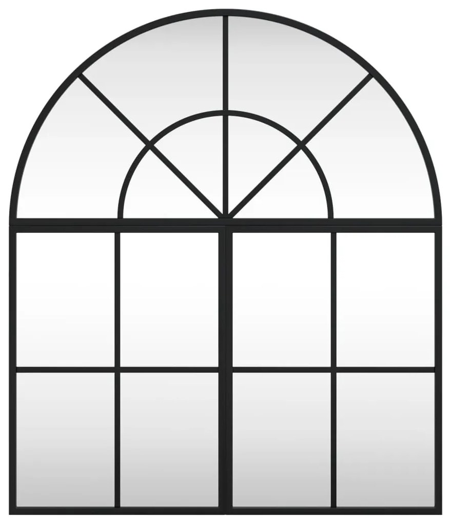 Espelho de parede arqueado 60x70 cm ferro preto