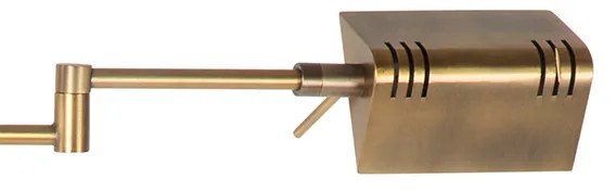 Candeeiro de pé design bronze com LED e dimmer tátil - Notia Moderno
