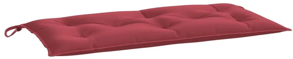 Almofadões banco jardim 2 pcs tecido oxford vermelho tinto