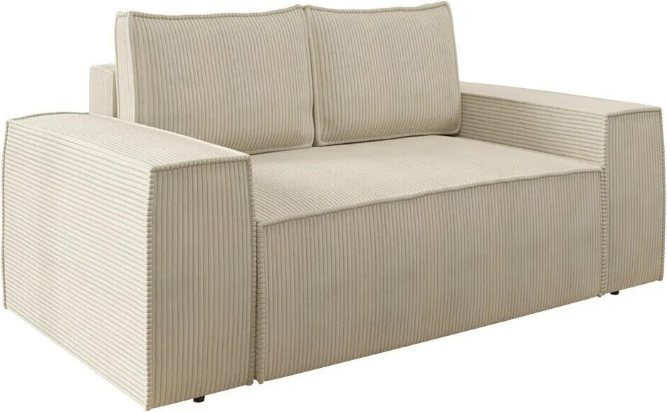Sofá-cama Clovis 107, Cama com arrumação, 94x188x104cm, 79 kg, Pernas: Plástico, Madeira: Pinheiro