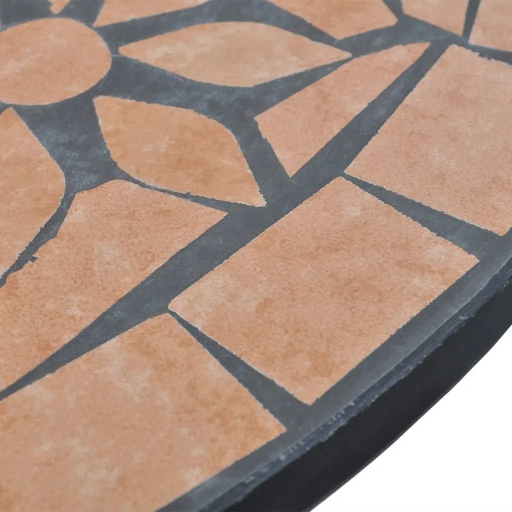 Conjunto bistrô azulejos de cerâmica 3 pcs terracota