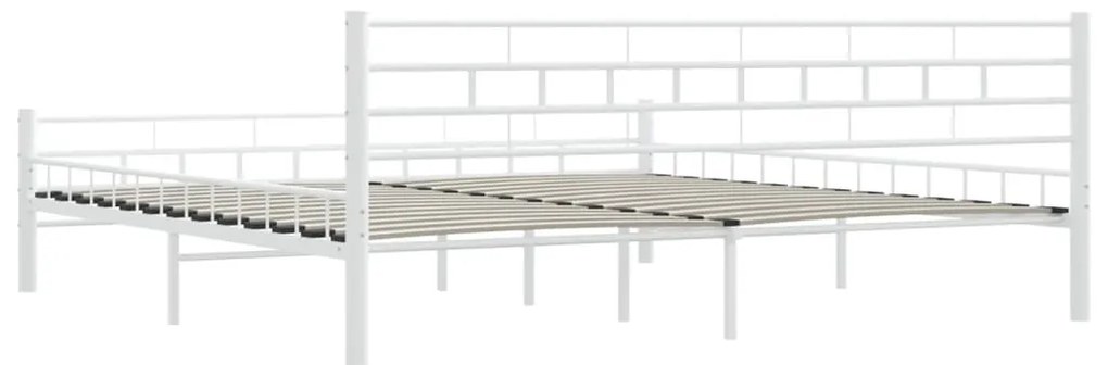 Estrutura de cama 200x200 cm metal branco