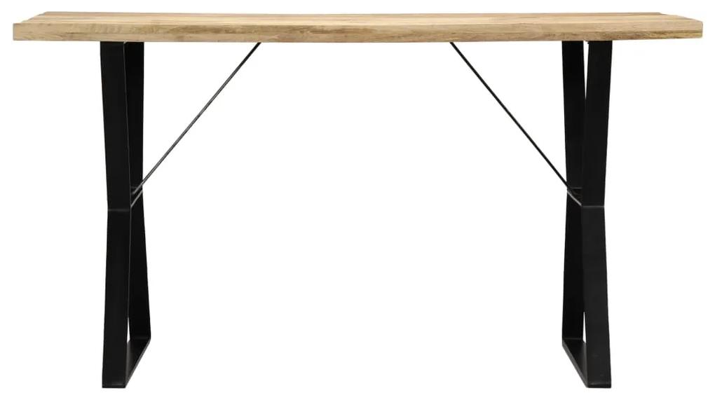 Mesa de jantar madeira de mangueira maciça 140x80x76 cm