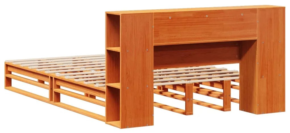 Cama com estante sem colchão 120x190 cm madeira maciça