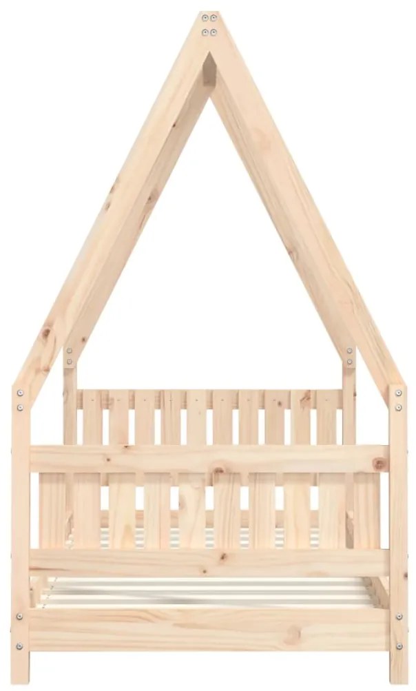 Estrutura de cama infantil 80x160 cm pinho maciço