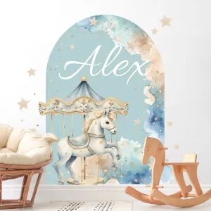 Autocolante decorativo - Arco com carrossel