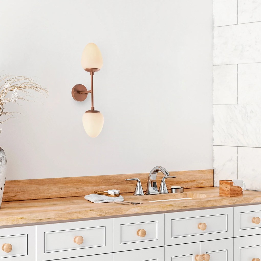 Candeeiro de Parede Camflo – Cobre – 12 x 23 x 56 cm