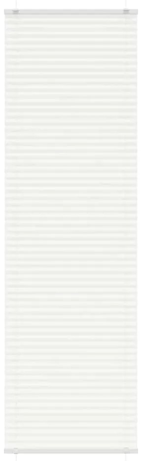 vidaXL Branco Plissada Cega 65x200 cm Largura Tecido 64,4 cm Poliéster