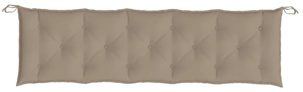 Almofadões banco jardim 2 pcs tecido oxford cinza-acastanhado