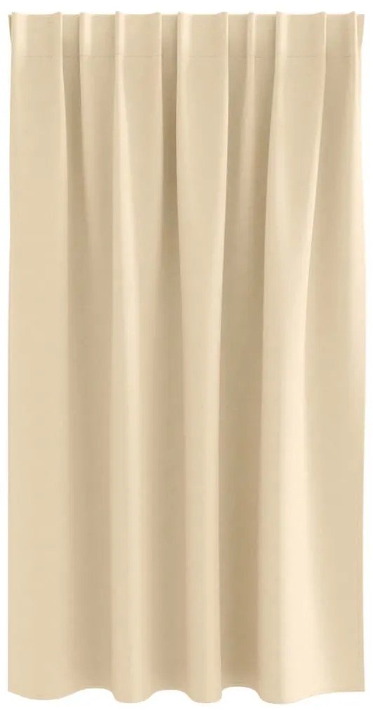 Cortinas com cortinas 2 pcs Creme 140 x 140 cm Poliéster