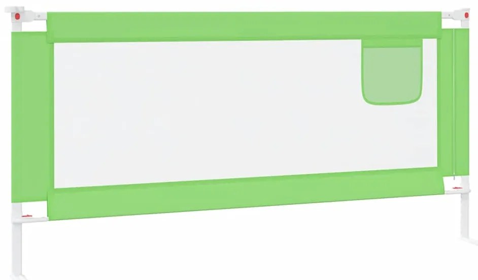 Barra de segurança p/ cama infantil tecido 190x25 cm verde