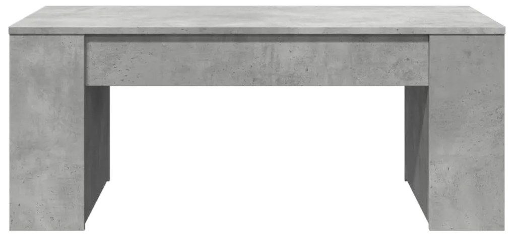 Mesa de centro 102x55x42 cm madeira processada cinza cimento