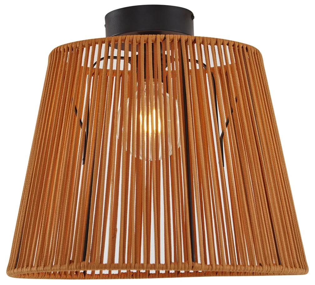 Plafon de exterior com corda laranja IP54 - Jayla Japandi