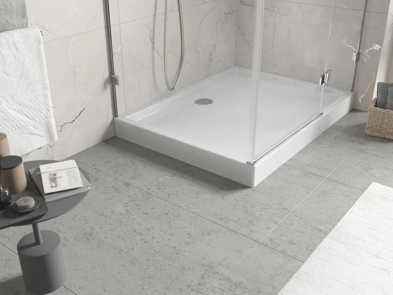Mexen Flow+ base de duche retangular 90 x 70 cm, branco brilhante - 46R107090H