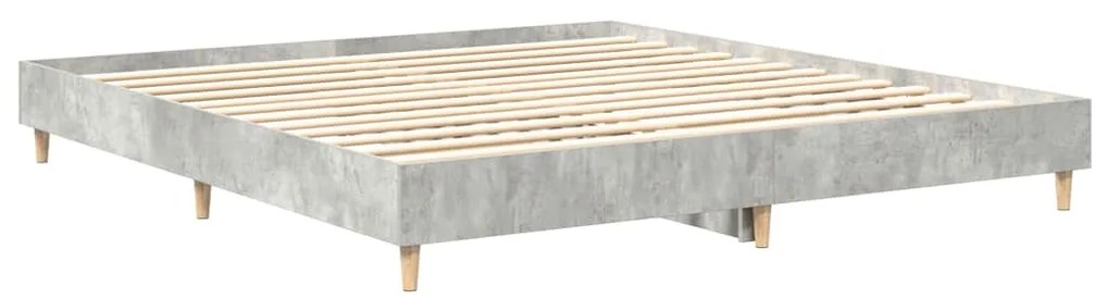 Estrutura cama s/ colchão 180x200cm cinza cimento