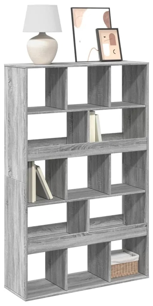 vidaXL Estante 100x33x156,5 cm derivados de madeira cinzento sonoma