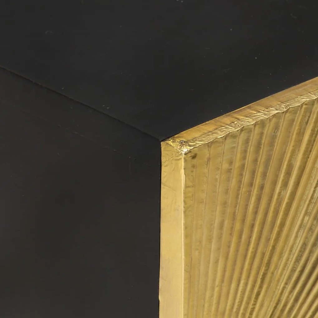 Mesa de cabeceira c/ frente bronze 40x30x50 cm mangueira maciça
